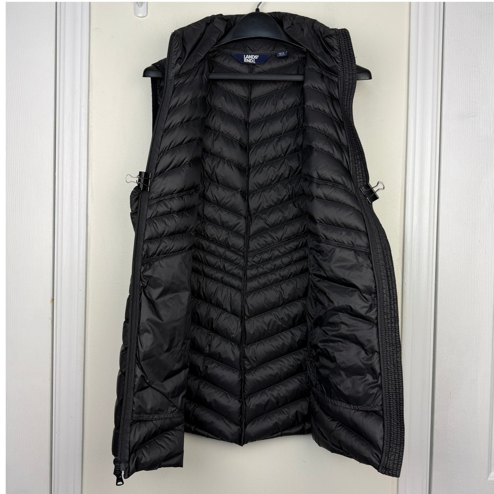 Lands End Womens Wanderweight Ultralight Packable LONG Down 800 Fill Puffer Vest - Picture 6 of 10